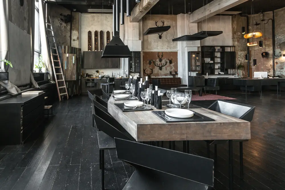 table manger industriel